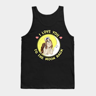 I Love You To The Moon And Back Shih Tzu Tank Top